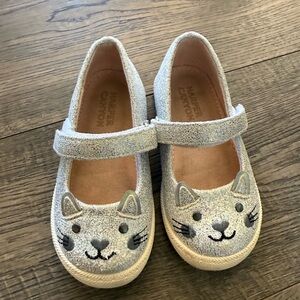 Harper Canyon Gray Cat Face Baby Shoes